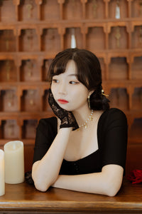 Starry Pearl Choker Necklace - Gold (Woo!ah! Minseo, Sora, Alice Chaejeong Necklace)