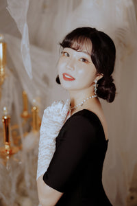Starry Pearl Choker Necklace - Silver (Woo!ah! Nana, FIFTY FIFTY Sio, Kep1er Chaehyun Necklace)
