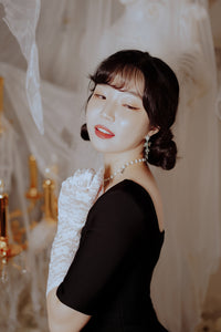 Starry Pearl Choker Necklace - Silver (Woo!ah! Nana, FIFTY FIFTY Sio, Kep1er Chaehyun Necklace)
