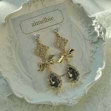 Load image into Gallery viewer, Oriental Princess Earrings - Black Diamond