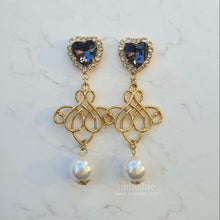 Load image into Gallery viewer, Lovely Princess Earrings - Black Diamond