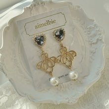 Load image into Gallery viewer, Lovely Princess Earrings - Black Diamond