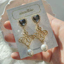 Load image into Gallery viewer, Lovely Princess Earrings - Black Diamond
