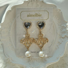 Load image into Gallery viewer, Lovely Princess Earrings - Black Diamond