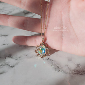 Magic Teardrops Layered Necklace - Aurora