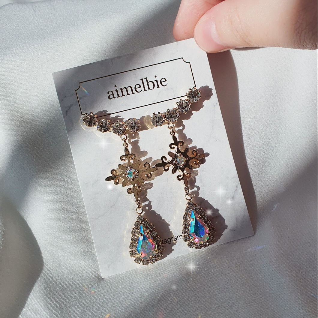 Aurora Crystal Elf Earrings