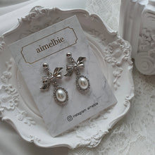 Load image into Gallery viewer, [SNSD Tiffany Earrings] Mary Earrings - Pearl Version (Silver)