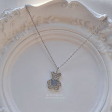 Load image into Gallery viewer, Baby Bear Necklace - Powder Grey Blue