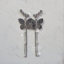 Load image into Gallery viewer, Bling Butterfly Earrings - Longdrop (STAYC Isa, Woo!ah! Minseo Earrings)