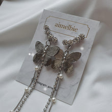 Load image into Gallery viewer, Bling Butterfly Earrings - Longdrop (STAYC Isa, Woo!ah! Minseo Earrings)
