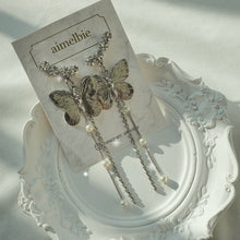 Load image into Gallery viewer, Bling Butterfly Earrings - Longdrop (STAYC Isa, Woo!ah! Minseo Earrings)
