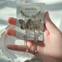 Load image into Gallery viewer, Bling Butterfly Earrings - Longdrop (STAYC Isa, Woo!ah! Minseo Earrings)
