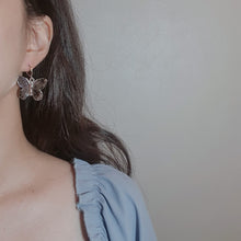 Load image into Gallery viewer, Vintage Butterfly Huggies Earrings