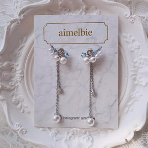 Pearl and Jewel Wing Earrings