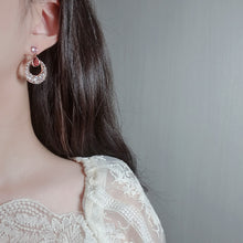Load image into Gallery viewer, Ruby Oriental Queen Earrings