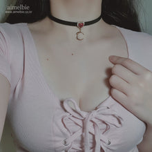 Load image into Gallery viewer, Magic Girl Heart Leather Choker - Rosepink (CSR Sua Necklace)