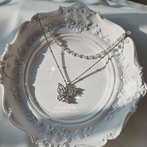 Butterfly Fairy Layered Necklace ((G)I-DLE Miyeon Necklace)