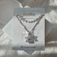 Load image into Gallery viewer, Daisy Layered Necklace - Silver