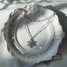 Load image into Gallery viewer, Daisy Layered Necklace - Silver