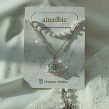 Load image into Gallery viewer, Daisy Layered Necklace - Silver