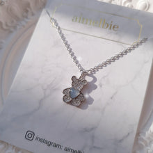 Load image into Gallery viewer, Baby Bear Necklace - Powder Grey Blue