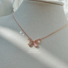 Load image into Gallery viewer, Dainty Butterfly Necklace - Pink