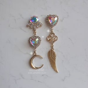 Aurora Lunar Angel Earrings