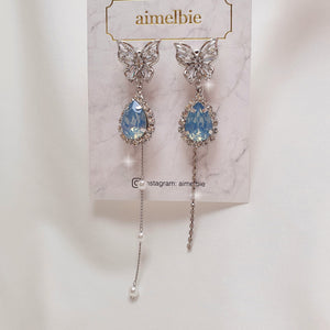 Soft Blue Butterfly Earrings (Girl's Generation Sunny Earrings)