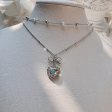 Load image into Gallery viewer, Rainbow Heart Princess Layered Necklace (Jung Wooyeon, Rocket Punch Sohee Necklace)