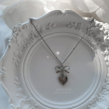 Load image into Gallery viewer, Vintage Silver Heart Layered Necklace