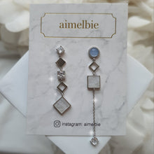 Load image into Gallery viewer, Modern Pastel Blue Chic Earrings