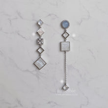 Load image into Gallery viewer, Modern Pastel Blue Chic Earrings