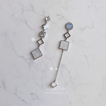 Load image into Gallery viewer, Modern Pastel Blue Chic Earrings