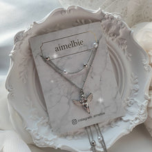 Load image into Gallery viewer, Baby Angel Layered Necklace - Silver ver. (KISS OF LIFE Belle Neklace)