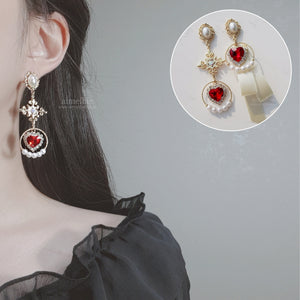 Ruby Love Wizard Earrings (Weeekly Jaehee, Soeun Earrings)