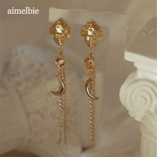 Load image into Gallery viewer, Aphrodite Series - Under the Moonlight Earrings (Peach ver.)