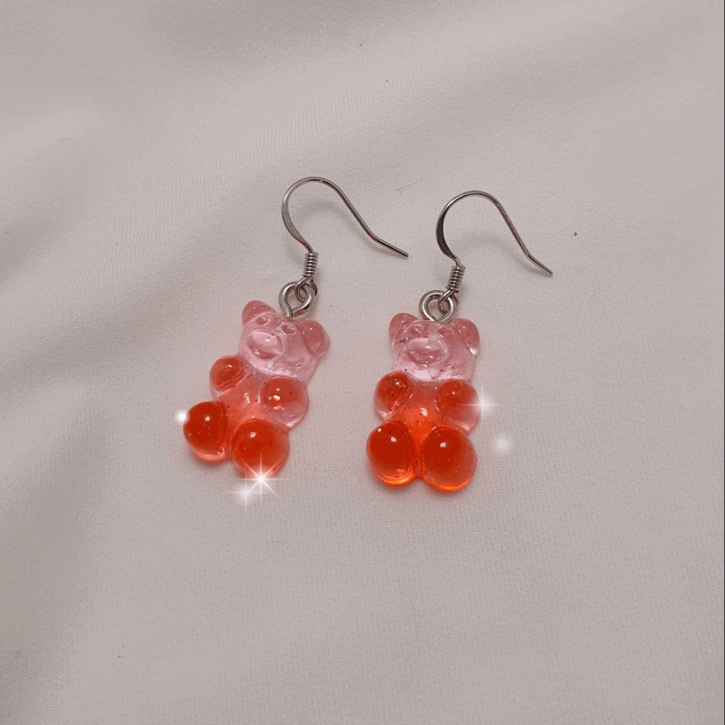 Gummy Bear Earrings - Grapefruit