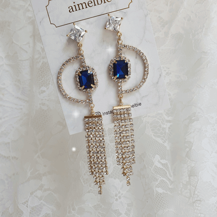 City Queen Earrings - Navy