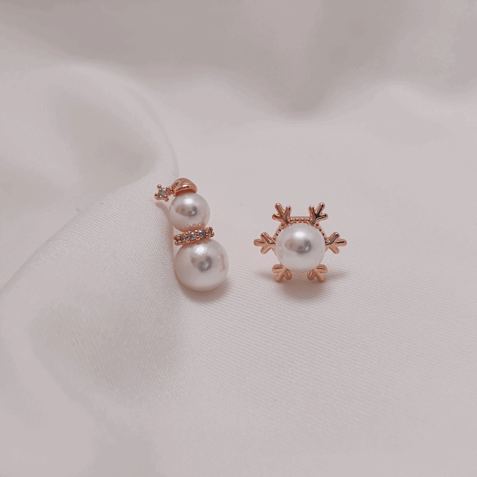 Snowman Earrings