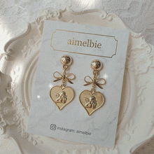 Load image into Gallery viewer, Royal Baby Angel Earrings - Short (Gold) (Kep1er Mashiro Earrings)