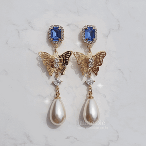 Blue Butterfly Queen Earrings (Mamamoo Solar Earrings)