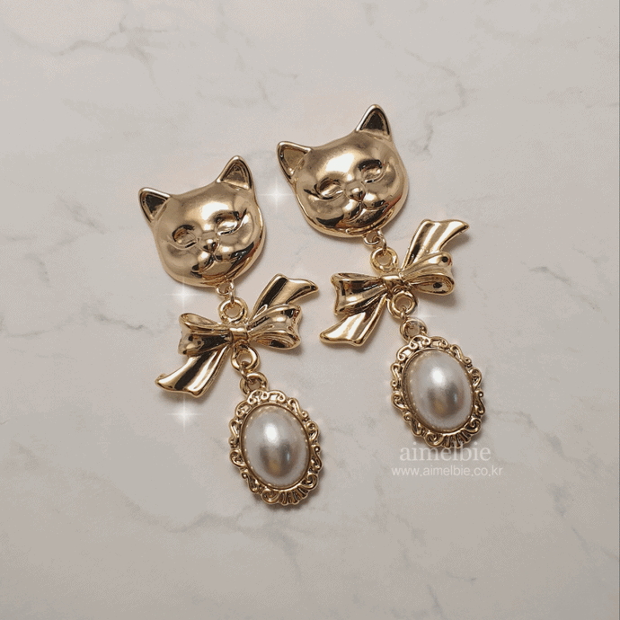 Melbie The Cat Series - Sweet Kitty Earrings