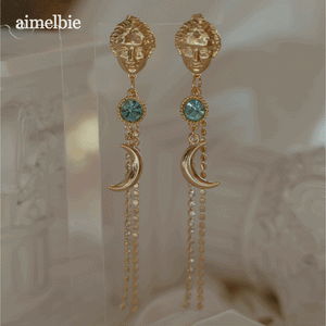 Aphrodite Series - Under the Moonlight Earrings (Aqua ver.)