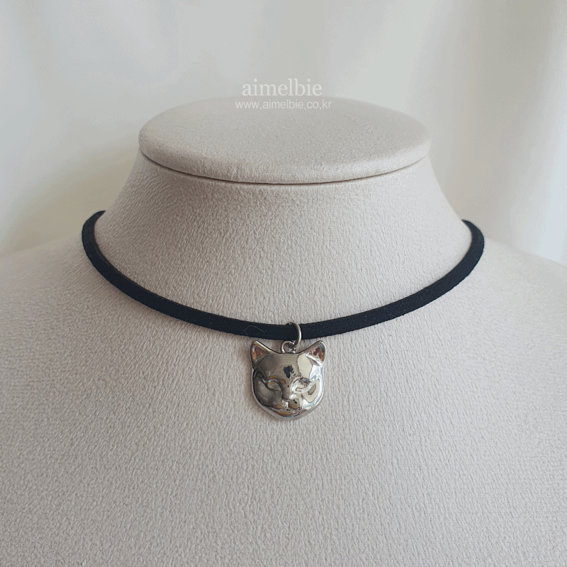 Melbie the Cat Series - Cat Face Choker (Silver ver.) (FIFTY FIFTY Aran, Alice Sohee Necklace)