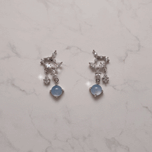 Load image into Gallery viewer, Light Blue Constellation Earrings