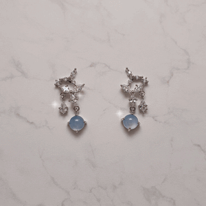 Light Blue Constellation Earrings