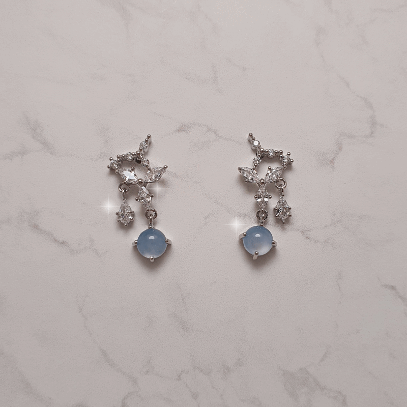 Light Blue Constellation Earrings