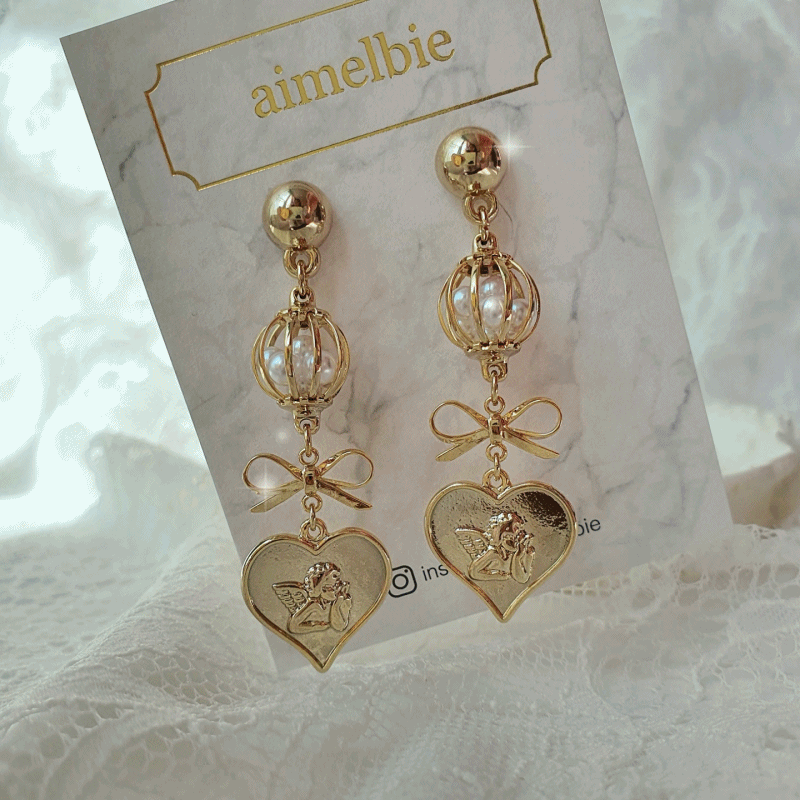 Royal Baby Angel Earrings - Longdrop