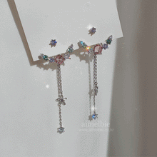 Load image into Gallery viewer, Pastel Jewel Arc Earrings