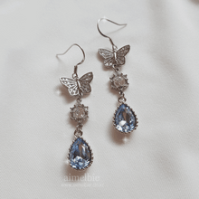 Load image into Gallery viewer, Dreamy Butterfly Earrings - Light Blue